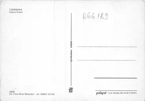 B66169 Italia Taormina Teatro Greco italy