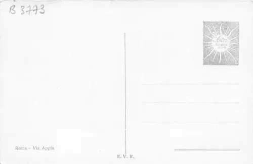 B3773 Italien Roma Via Appia Front/Back Scan