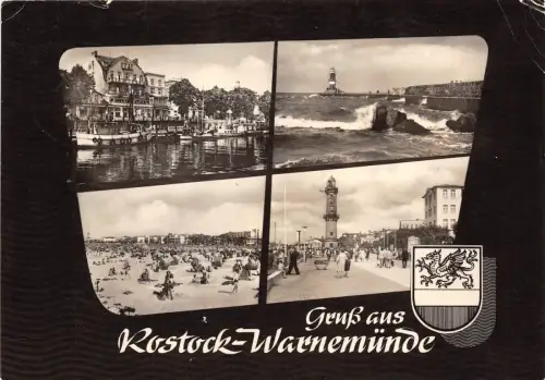 B44674 Rostock Warnemünde Multiviews Boote Bateaux Germany