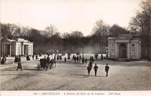 B4078 Belgien Bruxelles Entree du Bois de la Cambre Front/Back Scan