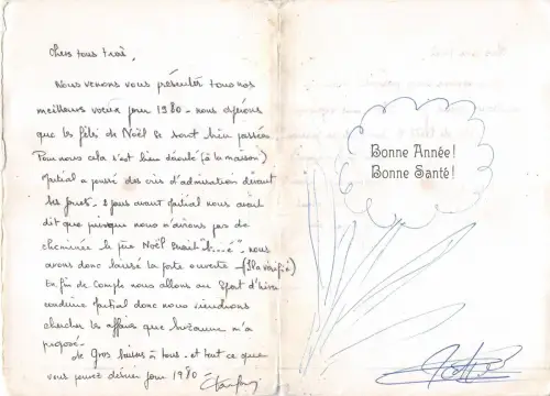 B53743 bonne annee frankreich neujahr