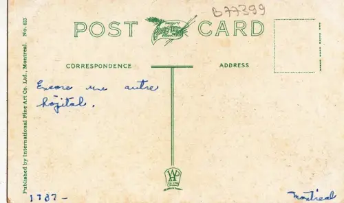 B77399 general hospital montreal canada scan front/back image