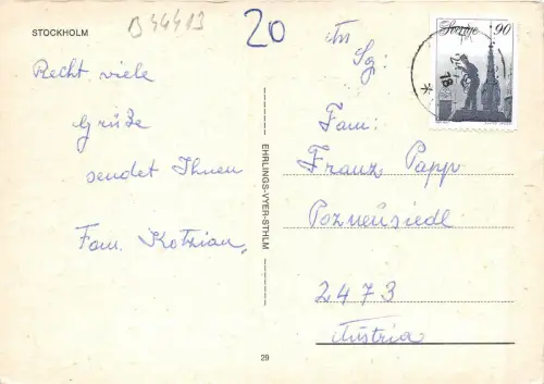 B44413 Stokholm Multiviews Schweden