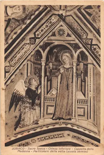 B6708 Italien Subiaco Sacro Speco Particolare della volta