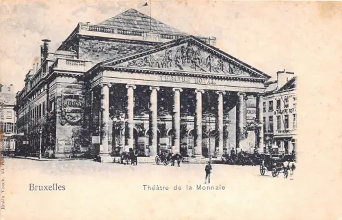 B4074 Belgien Bruxelles Theatre de la Monnaie Front/Back Scan