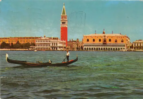 B33636 Venezia Der Blick von der Gondel Italien