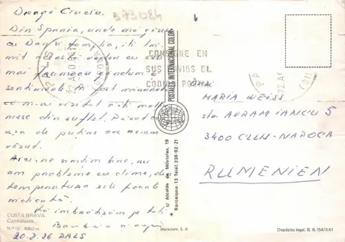 B73084 Costa Brava contraluces Spanien