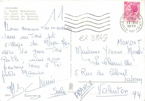 BR3849 Gradara Il Castello Malatestiano Italien