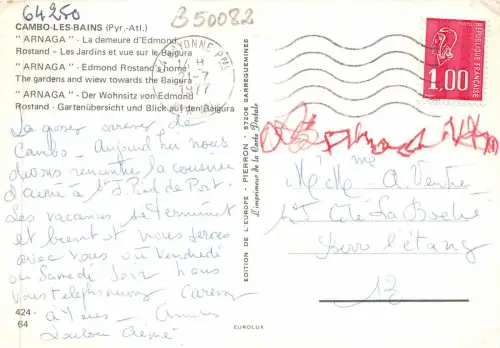 B50082 Cambo-les-Bains Arnaga Frankreich
