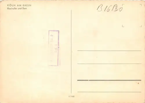 B16130 Schiffsbateaux Köln