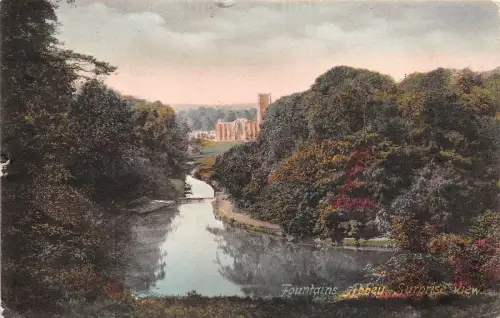 B4193 Uk Fountains Abbeu Suprise View 1909 front/back scan