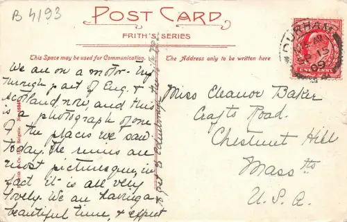 B4193 Uk Fountains Abbeu Suprise View 1909 front/back scan