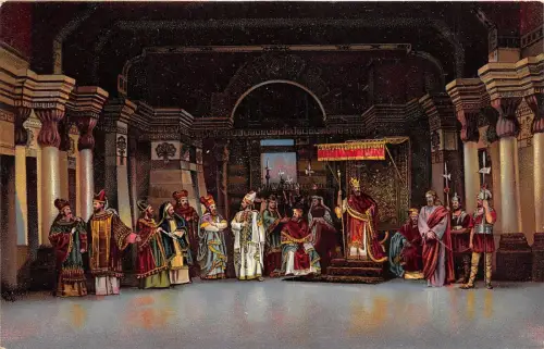 BF38909 Christus vor Herodes Gemälde Kunst Postkarte