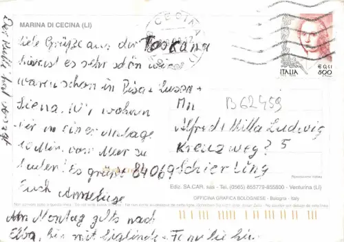 B62459 Marina di Cecilia Boote Bateaux Multiviews Italien