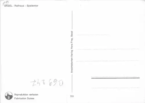 B69247 Basel Rathaus Schweiz