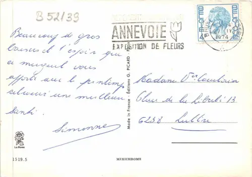 B52139 Blumen Fleurs Bonheur