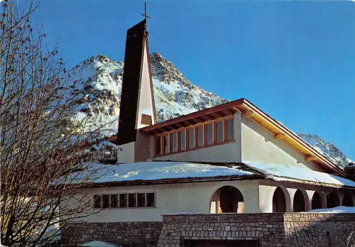 B69041 Neue Katholische Kirche von Maloja Schweiz