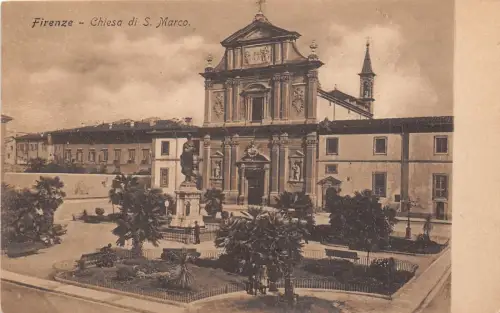 B4929 Florența Chiesa di S Marco Front/Back Scan