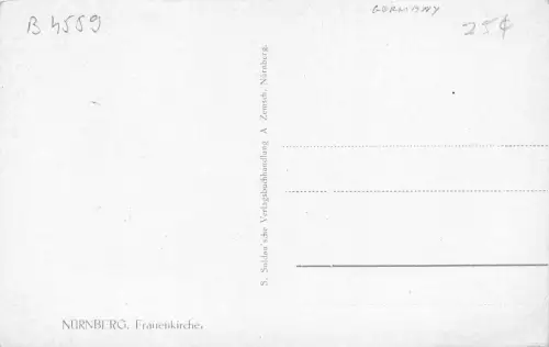 B4559 Nürnberger Frauenkirche Front/Back Scan
