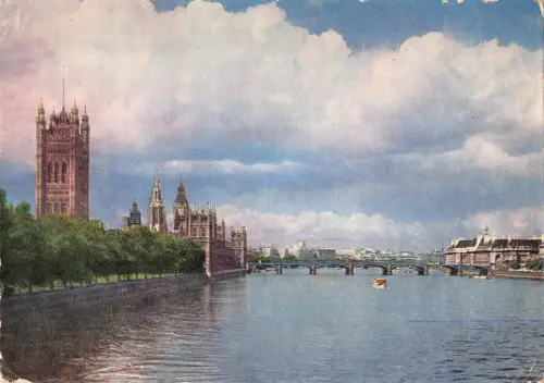 BR89670 London River Thames Houses of Parliament UK