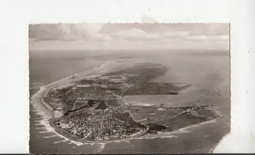 BF33128 NORDSEEHELLBAD NORDERNEY LUFTBILD GERMANY FRONT/BACK IMAGE