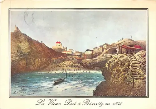 BR8941 Le Vieux Port de Biarritz Postkarte Frankreich