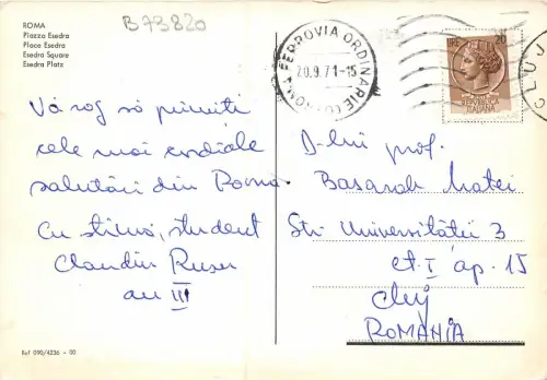 B73820 Piaza esedra Roma Italien