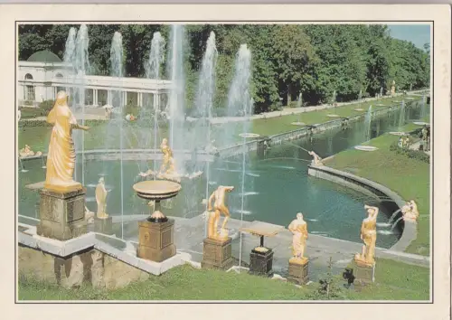 BF25251 Russland cour d honneur du chateau de petrodvorets Vorder-/Rückbild