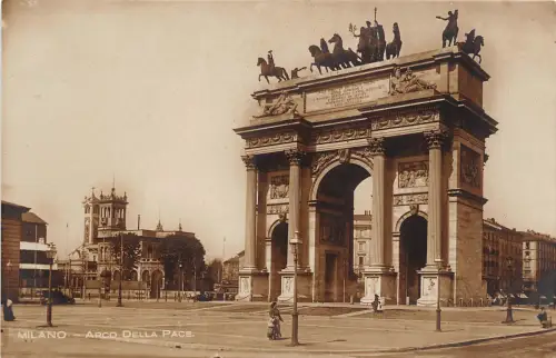 B3861 Italy Milano Arco della Pace Front/Back Scan