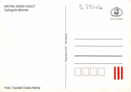 BC59406 Zug Matrai Erdei vasut chemin a fer Eisenbahn