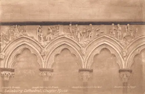 uk31925 chapter house salisbury cathedral real photo uk