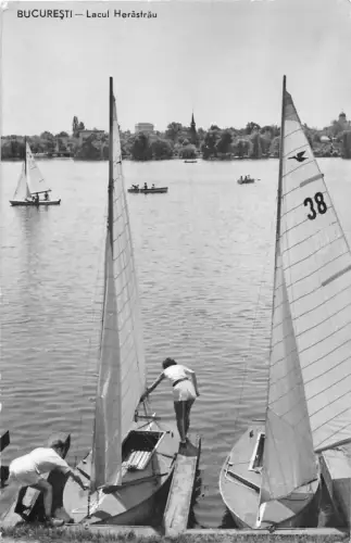 B19197 Schiff Bateaux Bucuresti Herastrau See