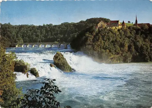 BG18051 rheinfall mit schloss laufen schweiz schweiz
