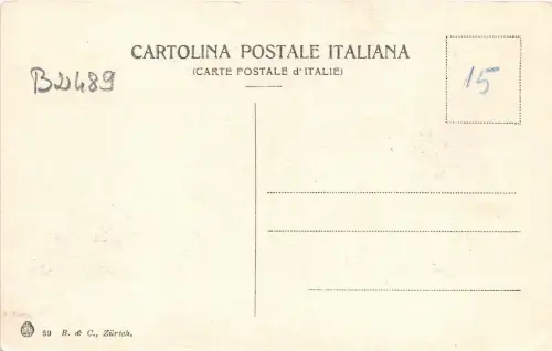 B2489 Italien Genua Panorama da Castelletto Front/Back Scan