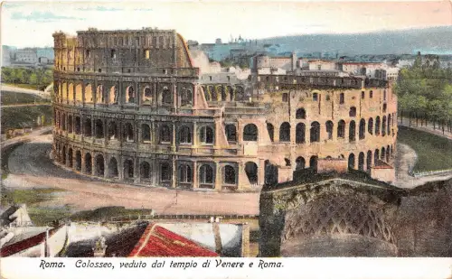 B5848 Roma Colosseo Veduto dat tempio di Venere a Roma