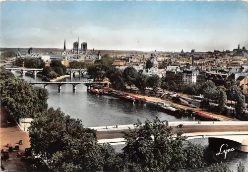 BR9686 La Seine le pont du Carrousel Paris france