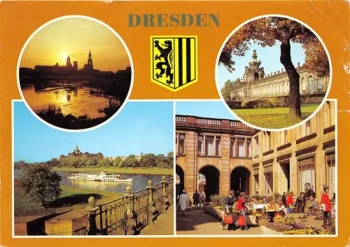 BG10319 zwinger kronentor mit langgalerie schiff dresden multi views germany