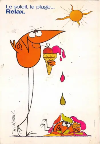 B75157 le soleil la plage relax comics