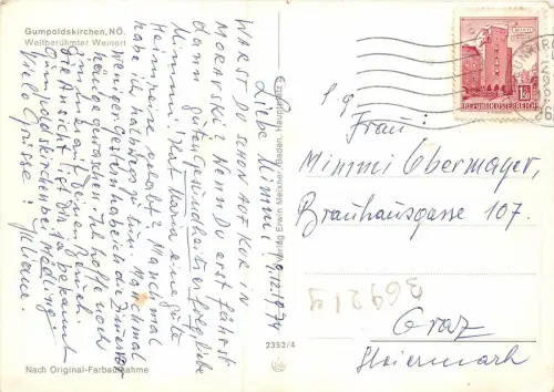 B69219 Gumpoldskirchen Weltberuhmter Österreich