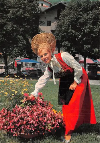 BR2597 Valle d`Aosta Kostüm di Gressoney Damen Frauen Italien