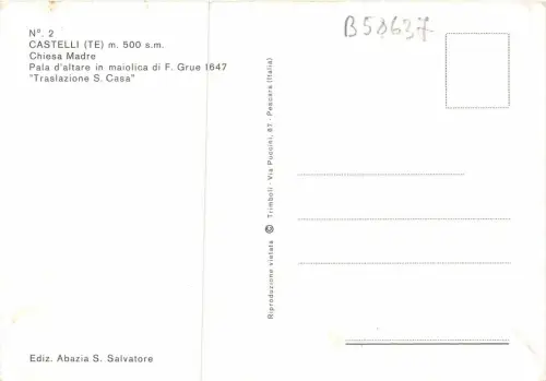 B58637 Castelli Chiesa Madre italy