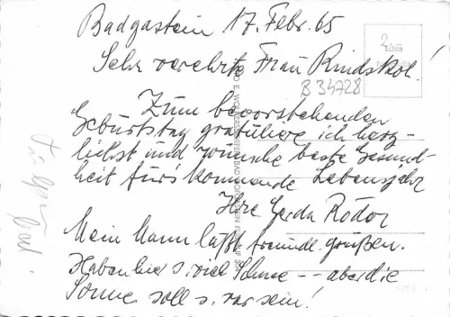 B34728 Weltkurort Badgastein Österreich