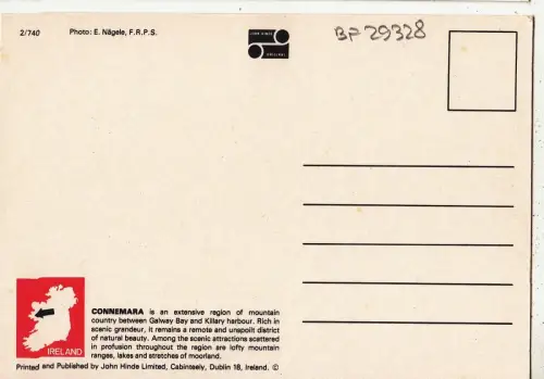 BF29328 galway ireland connemara front/back image