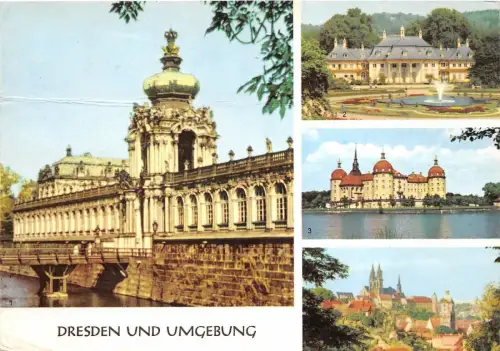 B35296 Dresden und Umgebung Mehrfachansichten gebogen Deutschland