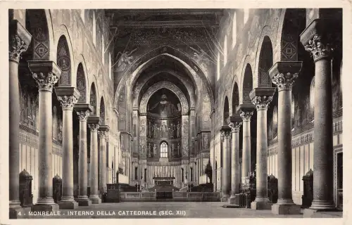 B71208 Monreale Interno della Cattedrale Italien