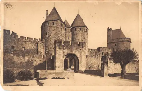 BF6862 entree de la cite porte narbonnaise carcassone france Frankreich