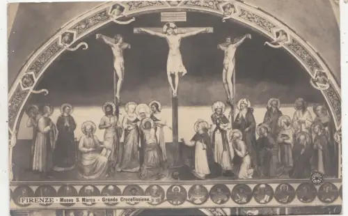 BF32458 firenze museo s marco grande crocifissione italy front/back image
