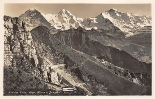 B17155 Schynige Platte eiger Mönch u Jungfrau Schweiz