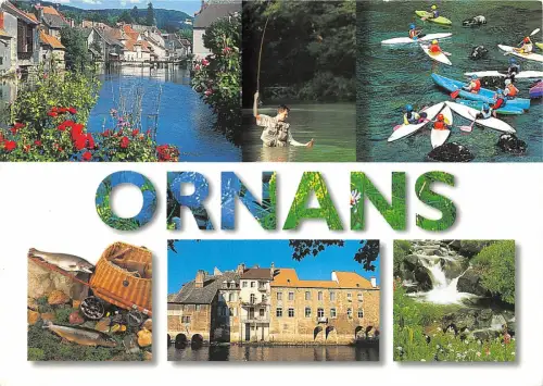 B50245 Ornans Boote Bateaux Multi Vues Frankreich