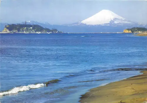 B73415 Die Küste von Inamura Gra Saki mit mt Fuji Japan